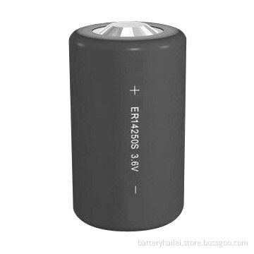 Li-SOCl2 1 x /2 x AA Battery with 3.6V Voltage, 800mAh Nominal Capacity and High Temperature